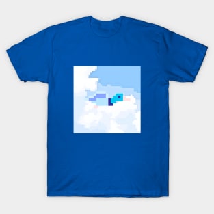 Pixel Art Video Game Bird Design T-Shirt
